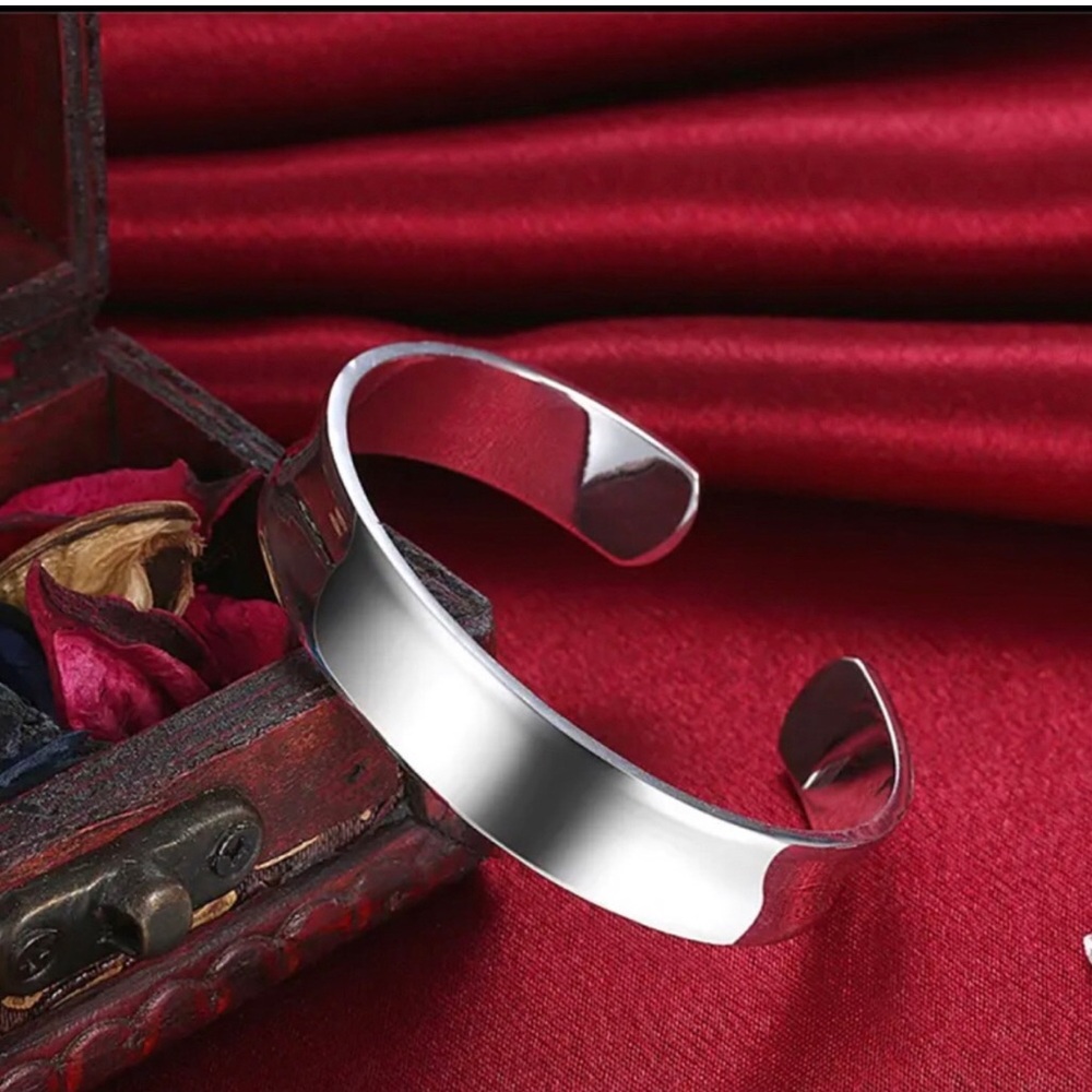 Classic Polished Sterling Silver Cuff Bracelet